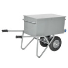 Brouette aluminium profi-Max Plus rouge avec roue pneumatique