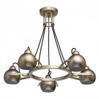 Suspension dorée loft 5 ampoules 54 cm Suspension dorée loft 5 ampoules 54 cm