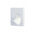 Distributeur de sachets périodiques plastique serie basica en abs blanc mural ou à poser