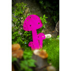 Champignon déco en métal rose 50cm 50 cm
