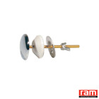 Cache-trou lavabo laiton chromé