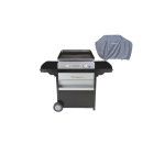 Pack - plancha à gaz - chariot - housse xxl campingaz orthello 2x