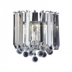 Applique fargo, chrome et acrylique, 2 ampoules