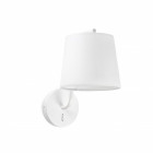 Aplique murale blanche berni 1 ampoule h32