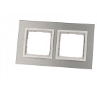 Plaque grise double inox
