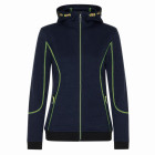 Veste femme - north ways - bianca 1574 marine / jaune fluo - Taille au choix