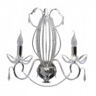 Applique murale argentée classic 2 ampoules 26 cm