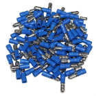 Cosses electriques males rondes bleues 5 - sachet de 50 cosses