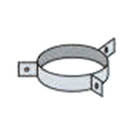 Bride de haubanage inox pour conduit I-CUBE DPZ - Diamètre int. : 125