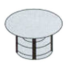 Chapeau + finition ouverte inox pour conduit I-CUBE DPZ - Diamètre int. : 180