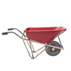 Brouette aluminium profi-Max Plus rouge roue anti-crevaison
