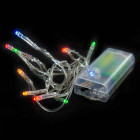 Guirlande noel 10 led multicolores 1mètre