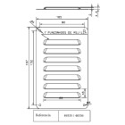 Grille de ventilation pour armoire électrique ip33 2 pcs 167x105mm avec joint étanchéité