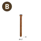 1000 Pointes en bois Lignoloc® 47 x 58 avec tête - 16S4758WT