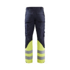 Pantalon retardant-flamme inhérent Steel classe 3 Marine/Jaune-Fluo 17051519 - Taille au choix