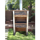 Barbecue en brique et inox