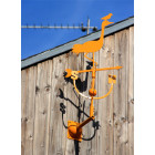 Girouette design héron jaune