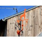Girouette design girafe orange