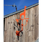 Girouette design girafe orange