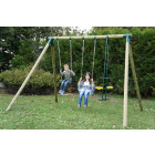 Portique apache 2 balançoires + vis à vis