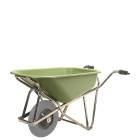 Brouette aluminium profi-Max Plus vert roue anti-crevaison