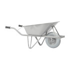 Brouette 80L, caisse 1mm arrondie avec roue anti-crevaison