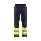 Pantalon hiver multinormes Marine/Jaune-Fluo 18691514 -Taille au choix