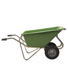 Brouette Noka 160 en alu avec 2 roues pneumatiques