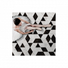 Carrelage triangulaire imitation marbre blanc 23,2 x 20,1 cm varenna 