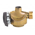 Robinet adaptateur pression directe avec valve de 20 mm sortie mâle bouteille Fr