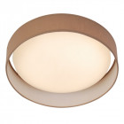 Plafonnier rond modern, polycarbonate, marron