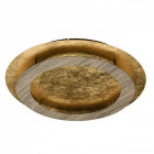 Plafonnier doré techno 1 ampoule 8 cm