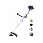 Débroussailleuse thermique 40cc + harnais, bobine de fil, lames 3, 4 et 8 dents - hdt42-ac