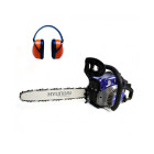 Tronçonneuse thermique 40 cm³ 40 cm - g&c hyundai - casque anti-bruit - htr40cab