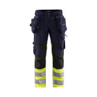Pantalon de travail artisan x1900 haute visibilité blaklader +stretch - Couleur au choix