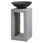 Bol à feu rond avec base à l'aspect de ciment 967183