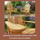 Saturateur Salon de Jardin SJ600 - Tables, chaises et aménagements extérieurs en bois AnovaBois - Couleur et conditionnement au choix