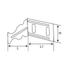 1 support radiateur réversible à visser - 137106