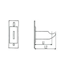 1 support à visser radiateur type traditionnel longueur 100/140