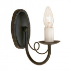 Applique minster, noir, 1 ampoule