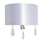Applique murale chromée elegance 1 ampoule 16 cm
