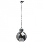 Suspension chromée industrial 1 ampoule 155 cm