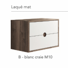 Ensemble meuble à poser 80 cm couleur bois et blanc simple vasque - baltic - 80 cm