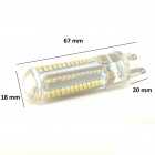 Ampoule led g9 smd6630 7w 220v 96led - couleur eclairage au choix