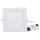 Downlight dalle led extra plate carré blanc 24w - couleur eclairage au choix