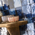 Véritable zellige marocain - bleu magique 10x10 cm (au m²)