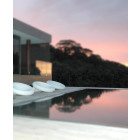 Fauteuil extérieur design hop - Blanc