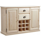 Buffet de cuisine socle avec rangement bouteilles