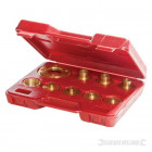 Coffret de 10 bagues de copiage pour défonceuse 5/16" / 3/4" / 7,9 - 20,2 mm SILVERLINE 245122