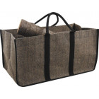Sac à bûches en toile de jute